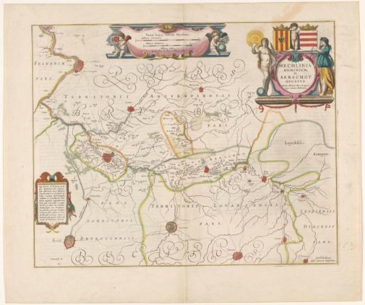 Map of a part of Flanders