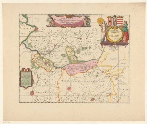 Map of a part of Flanders