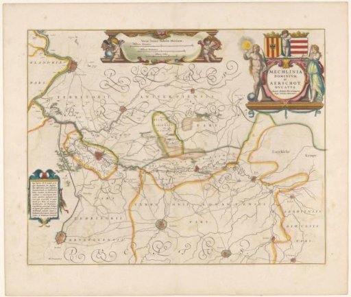 Map of a part of Flanders
