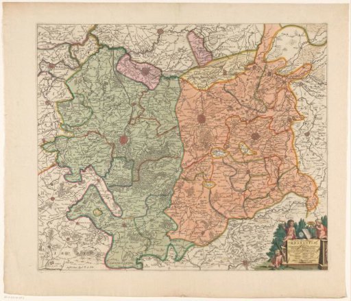 Map of the southern part of the Duchy of Brabant