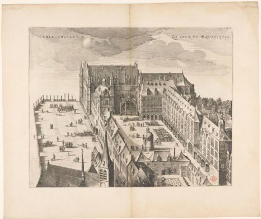 View of the Palace on the Koudenberg, Brussels