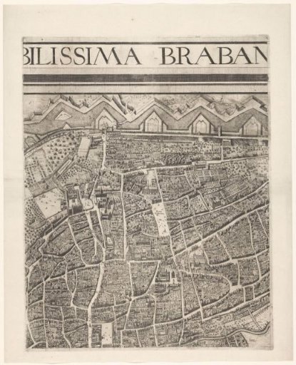 Map of Brussels (top middle part)