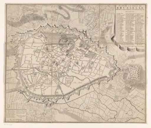 Map of Brussels