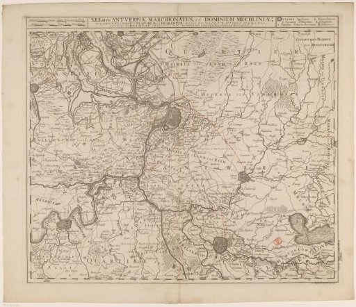 Map of the Quarter of Antwerp, Part of the Duchy of Brabant