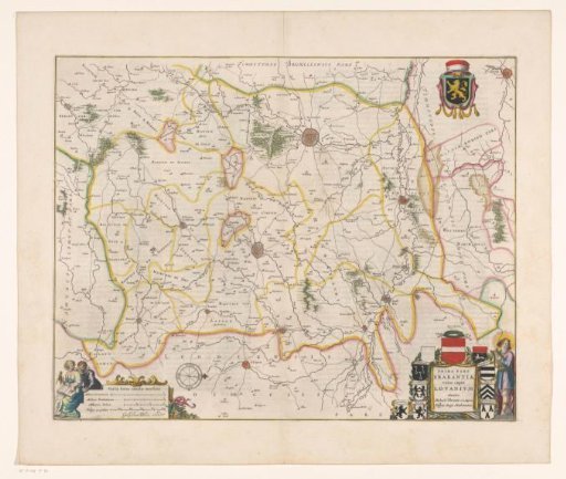 Map of the district of Leuven, part of the Duchy of Brabant