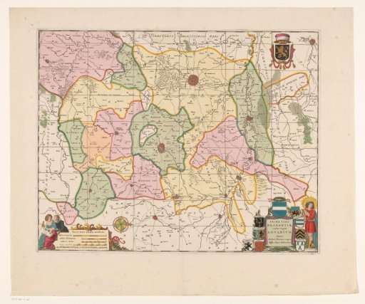 Map of the district of Leuven, part of the Duchy of Brabant