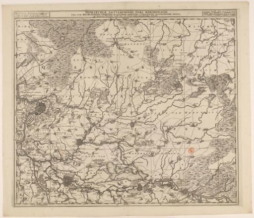 Map of the Antwerp quarter, part of the Duchy of Brabant