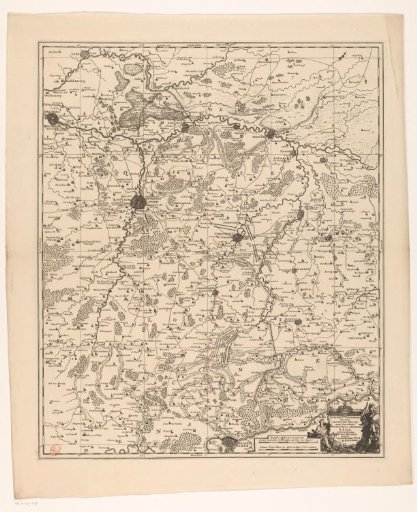 Map of the quarter of Leuven, part of the Duchy of Brabant