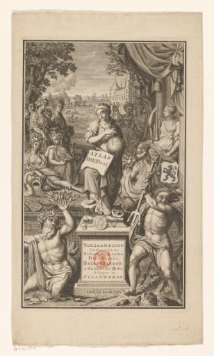 Title Print for Portfolio 18 of the Atlas Ottens (Flanders)