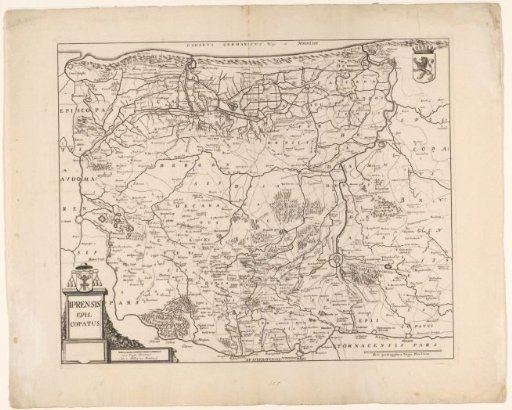 Map of the Diocese of Ypres