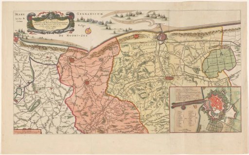 Map of the coast of French Flanders