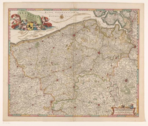 Map of the County of Flanders