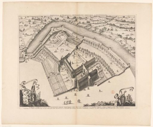 View of the Abbey of Saint-Winoksbergen