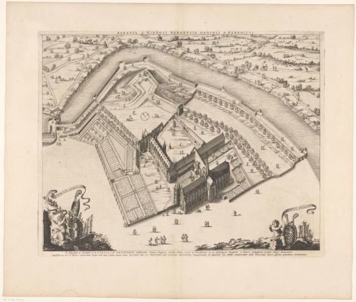 View of the Abbey of Saint-Winoksbergen