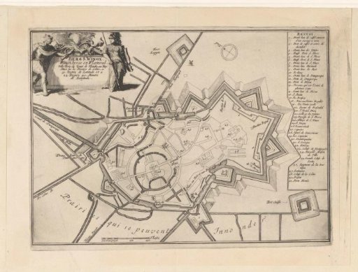 Fortress plan of Saint-Winoksbergen