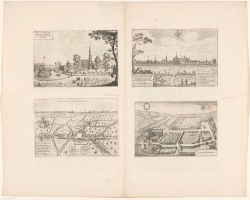 View of Elverdinge, Lo, Zottegem, and a map of Roesbrugge