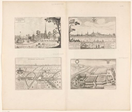 View of Elverdinge, Lo, Zottegem, and a map of Roesbrugge