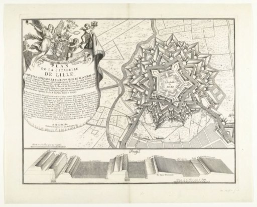 Plan of the Citadel of Lille, 1708