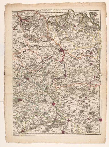 Map of the County of Flanders (right part)