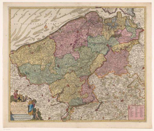 Map of the County of Flanders