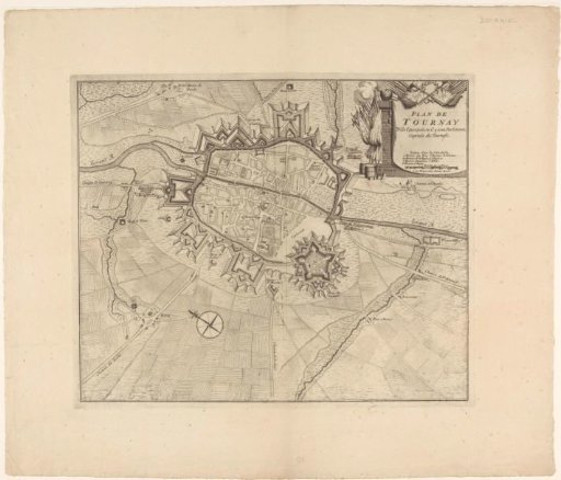 Map of Tournai