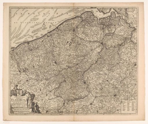 Map of the County of Flanders