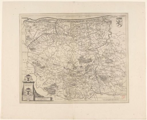Map of the Diocese of Ypres