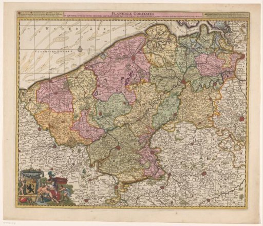 Map of the County of Flanders