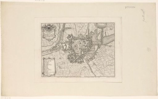Fortress map of Ypres