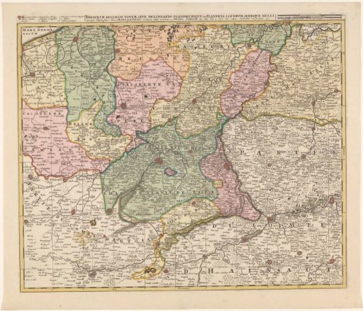 Map of South Flanders and Northwest France