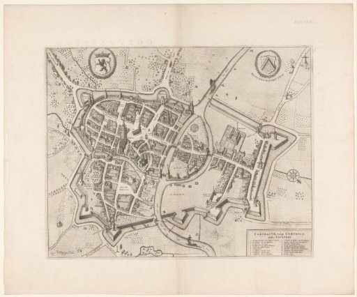 Map of Kortrijk