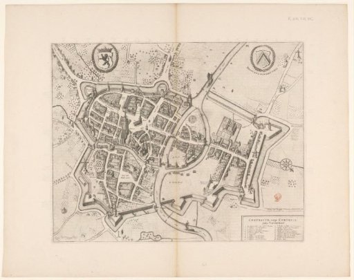 Map of Kortrijk