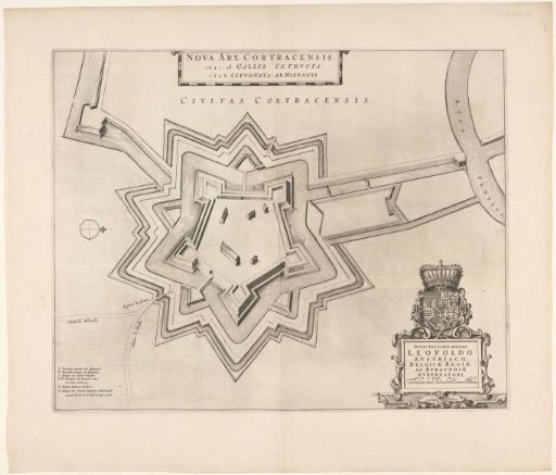 Map of the Citadel of Courtrai