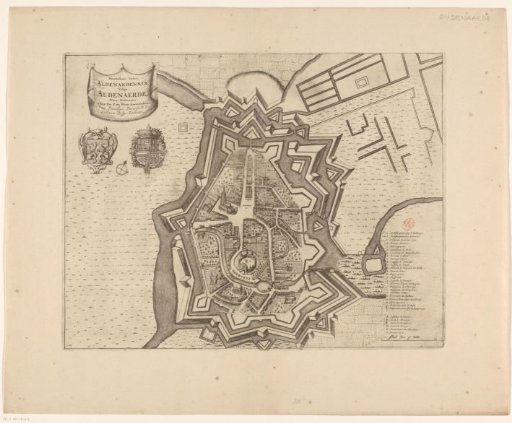 Map of Oudenaarde
