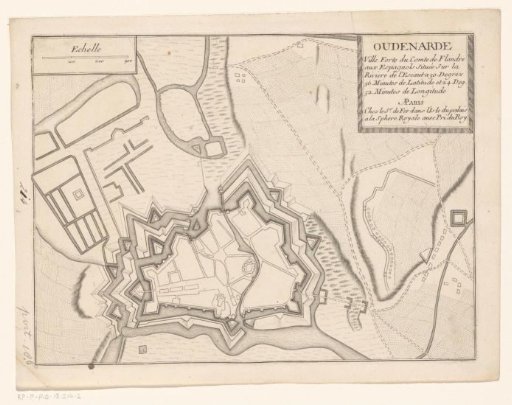Fortress map of Oudenaarde