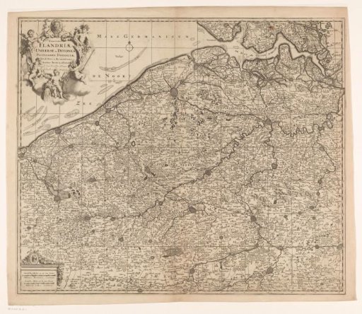 Map of the County of Flanders