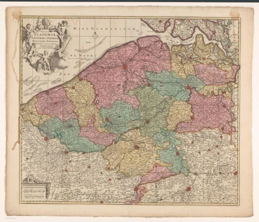 Map of the County of Flanders