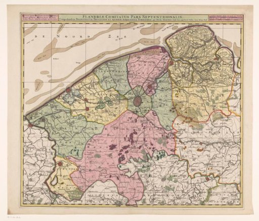 Map of the Northern Part of the County of Flanders