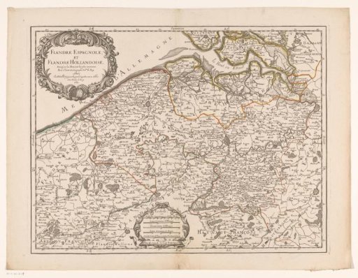Map of the Spanish and Dutch Part of Flanders