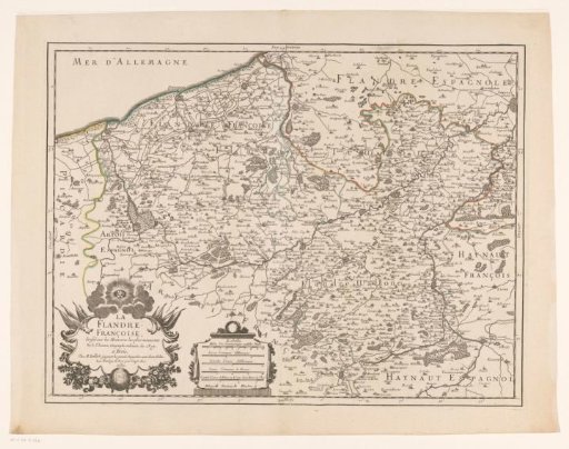 Map of the French Part of Flanders
