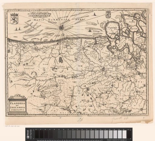 Map of the Counties of Flanders and Zeeland