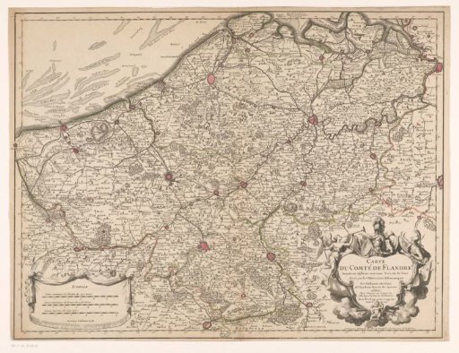 Map of the County of Flanders