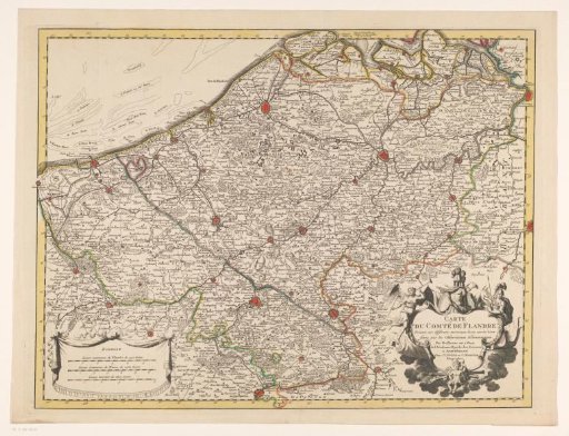 Map of the County of Flanders