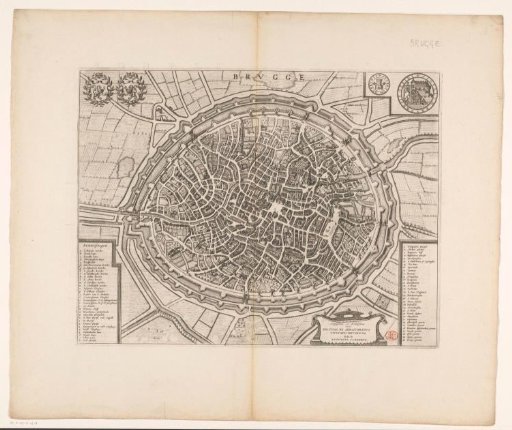 Map of Bruges