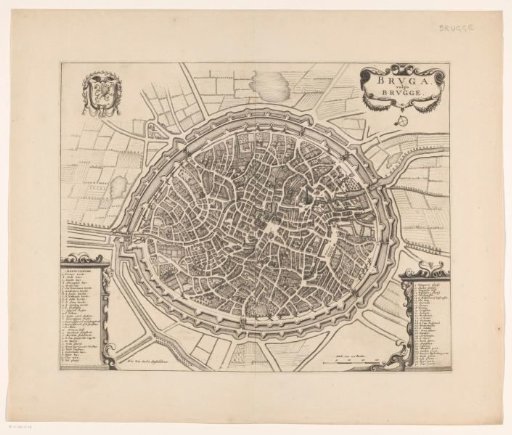 Map of Bruges