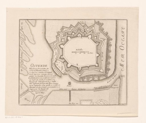 Fortress plan of Ostend