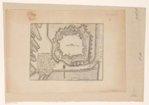 Fortress plan of Ostend
