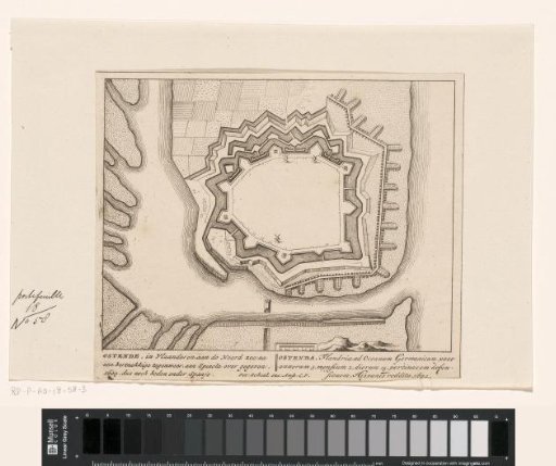 Fortress map of Ostend