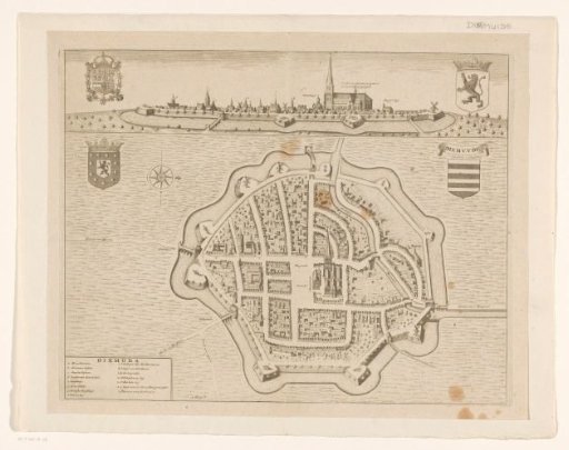 Plan and view of Diksmuide