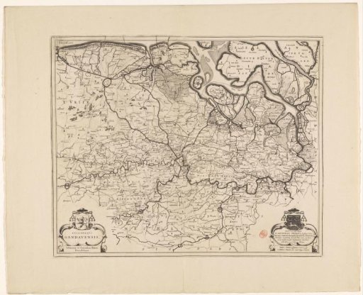 Map of the Diocese of Ghent